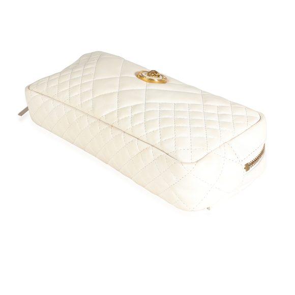 Versace White Quilted Nappa Leather Vanitas Belt Bag - Picture 4 of 5
